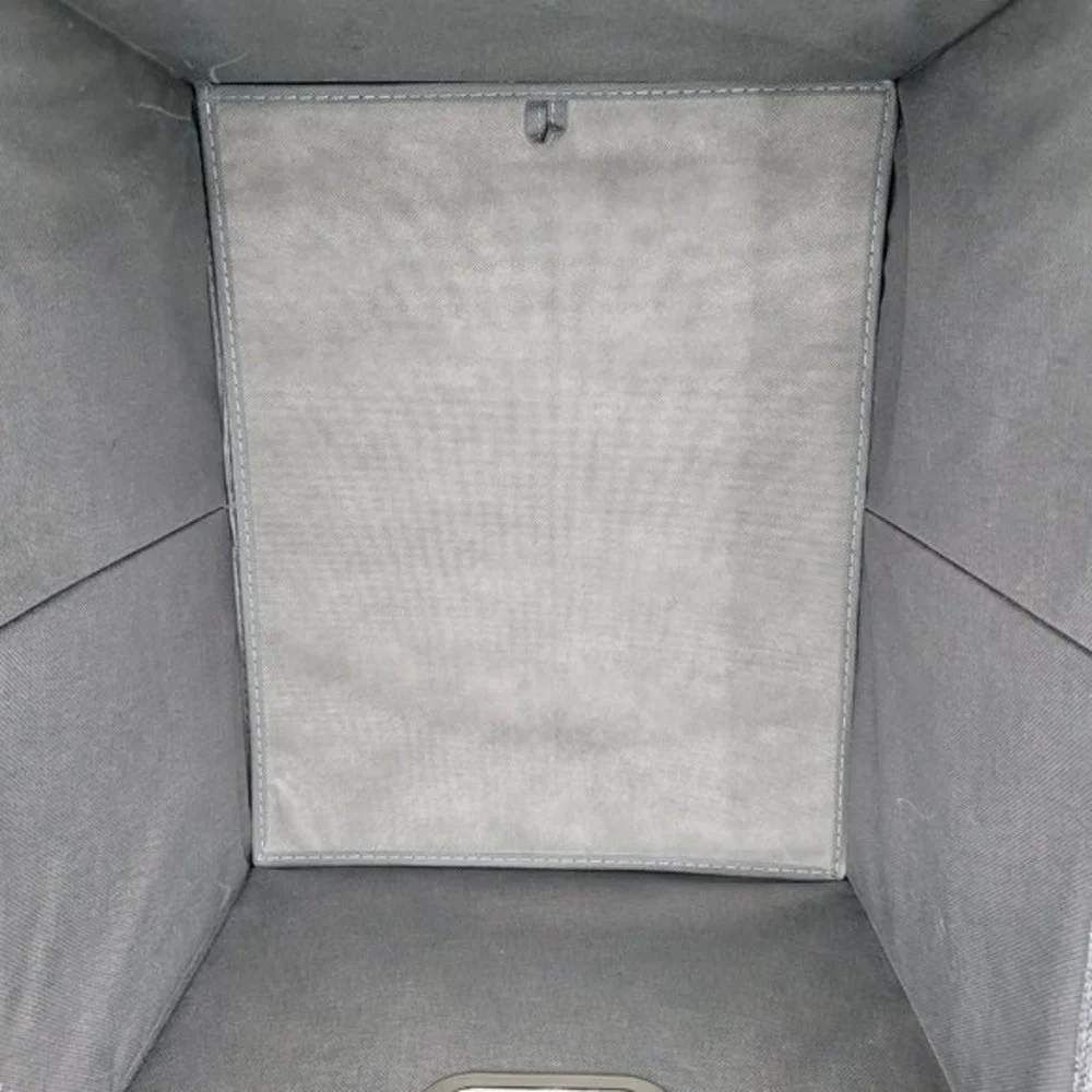 Collapsible File Storage Box w Lid Linen‎ Filing Storage Organizer with Rail New